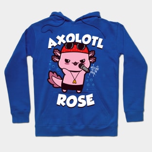 Funny Cute Axl Rose Rocker Axolotl Gift For Axolotl Lovers Hoodie